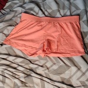 Coral pink shorts